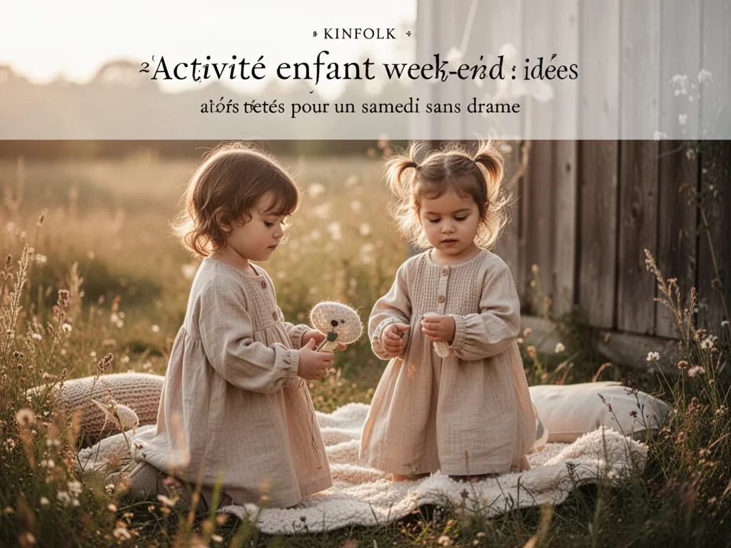 Activité enfant week-end : 25 idées testées pour un samedi sans drame