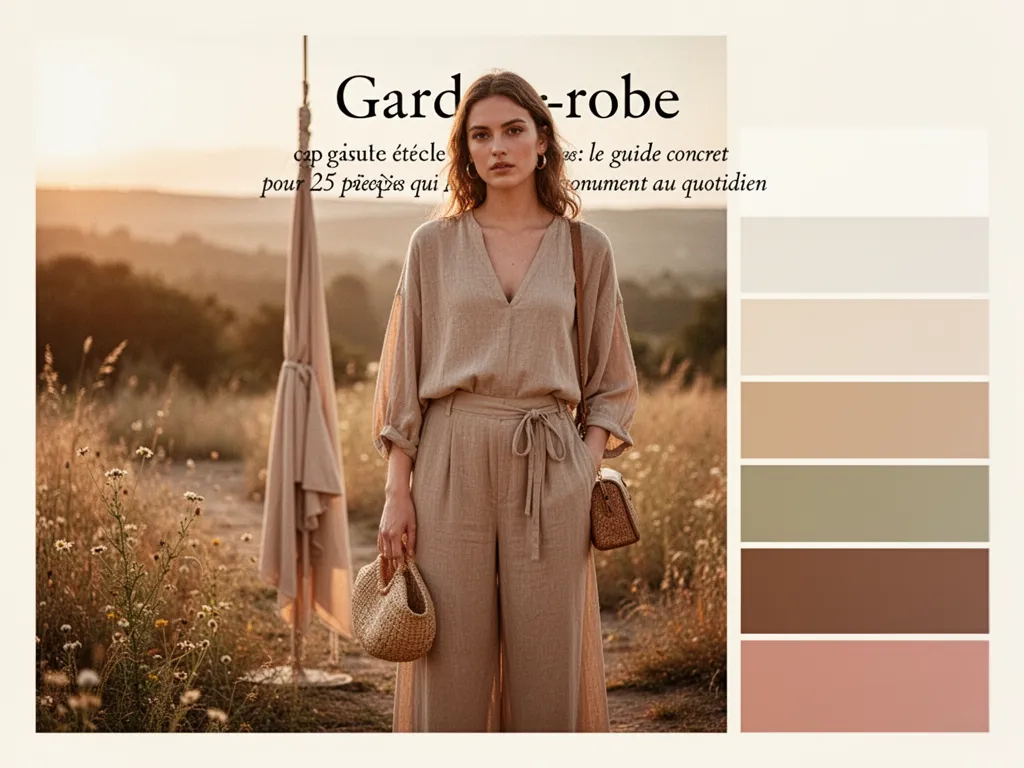 Garde-robe capsule été : le guide concret pour 25 pièces qui fonctionnent au quotidien