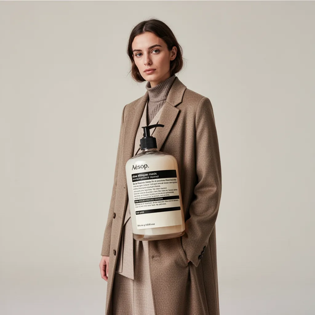 Vêtements en lin et coton bio sur cintres dans un atelier de slow fashion