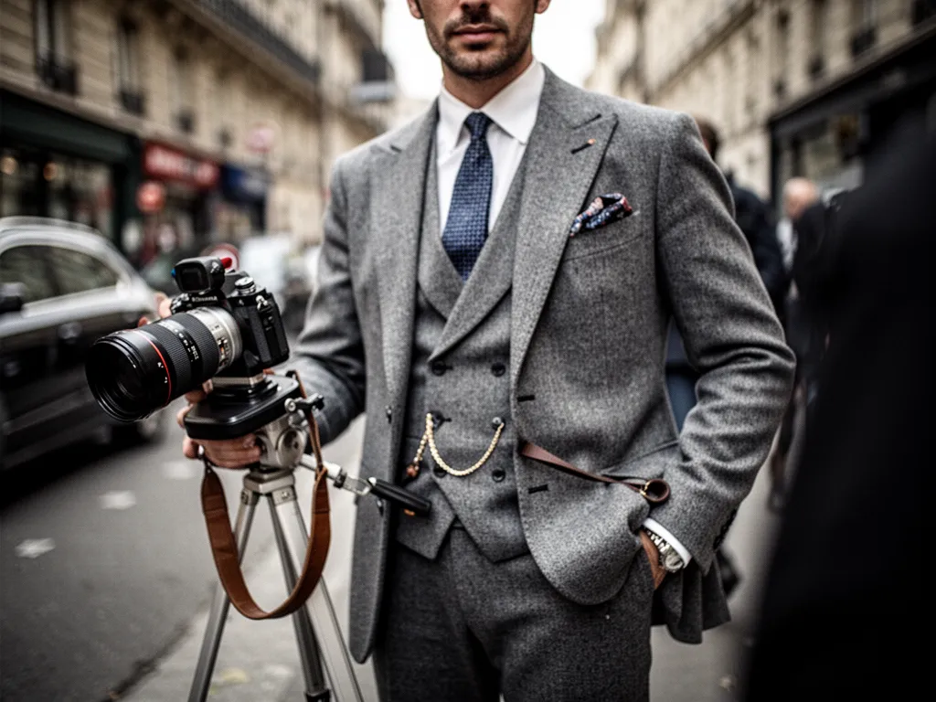 Homme en terrasse portant des mules en cuir cognac, pantalon cropped et chemise légère